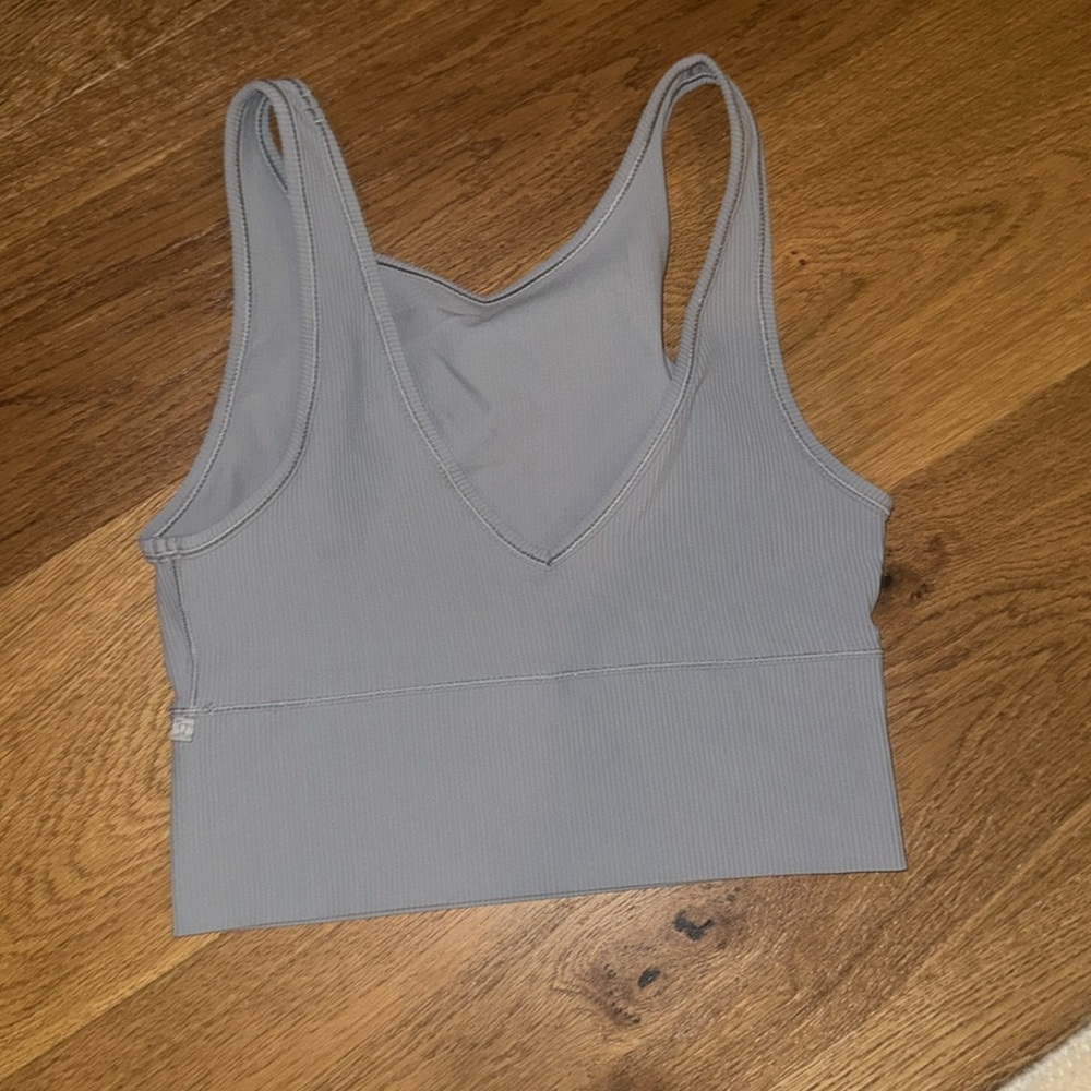 Gray Ribbed tank - Picture 2 of 2